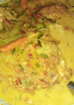 Telur ceplok kuah santan