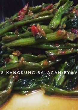 Tumis kangkung balacan,sedep,simpel kilat