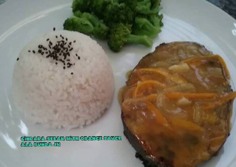 gambar untuk resep makanan Gindara steak with orange sauce