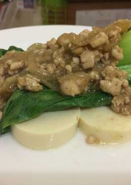 Pakchoy Siram Ayam Bumbu Manis