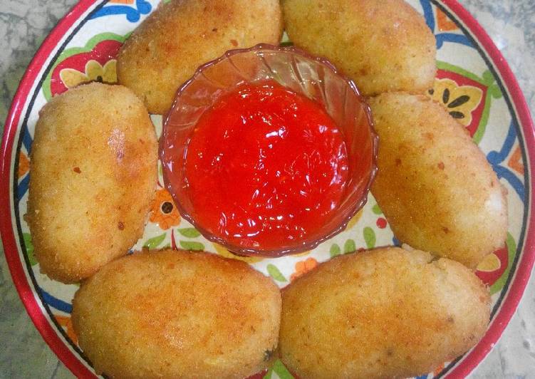  Resep  Kroket Nasi Isi Sayur n Kuning  Telur  oleh Ainur 