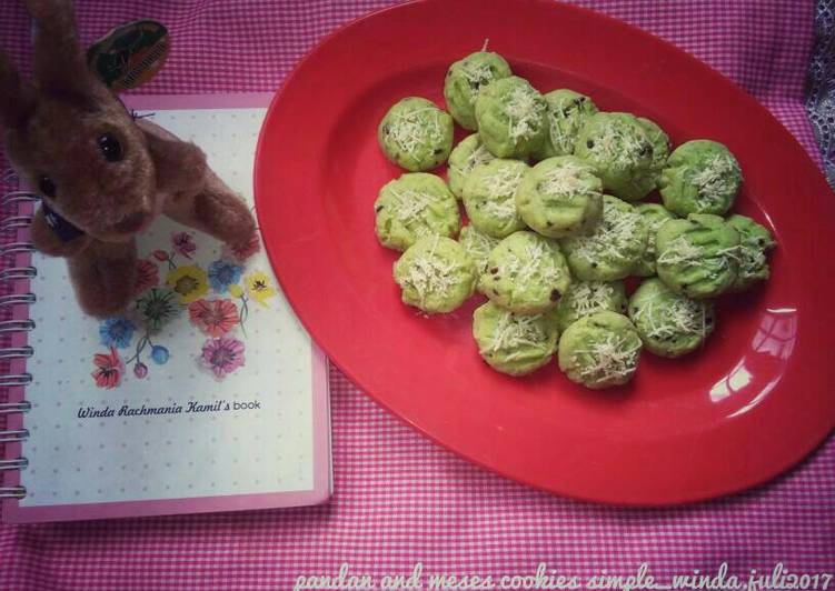 resep lengkap untuk Pandan cookies renyah dan harum