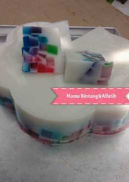Puding susu mozaik
