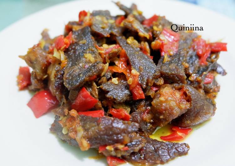 cara membuat Balado Dendeng Sapi