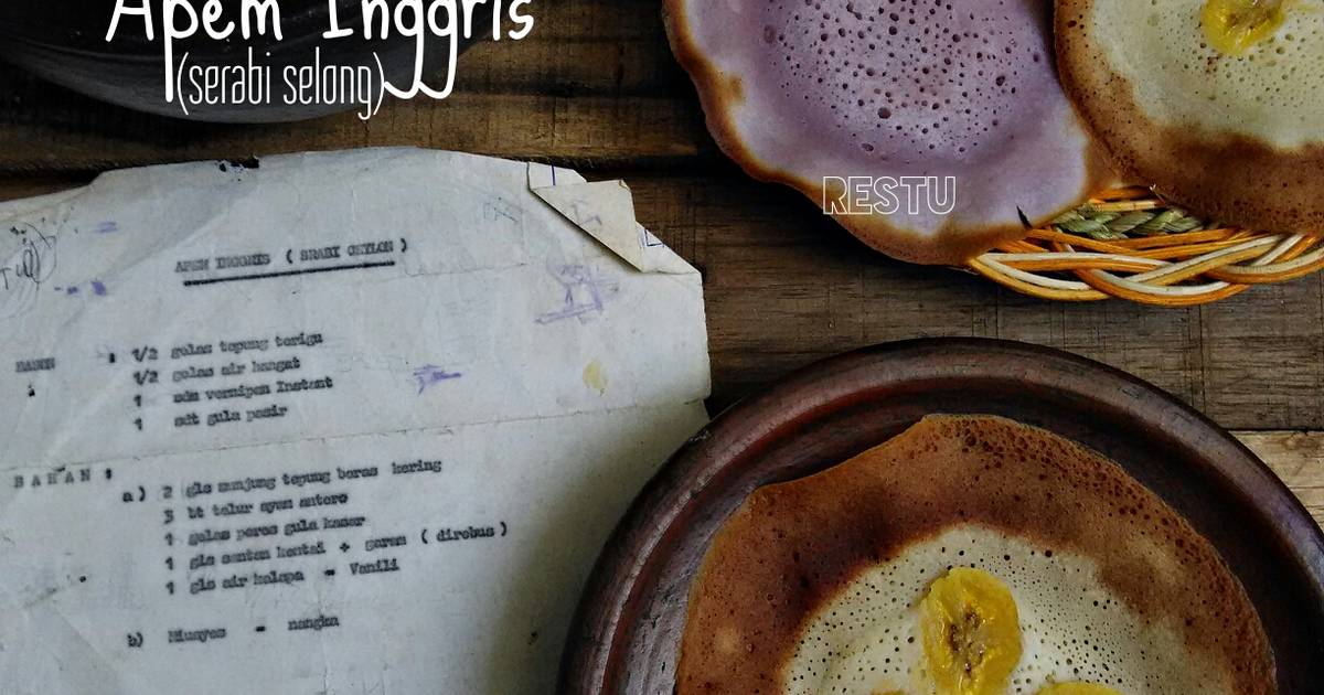 Resep Apem Inggris (Serabi Ceylon/Selong)