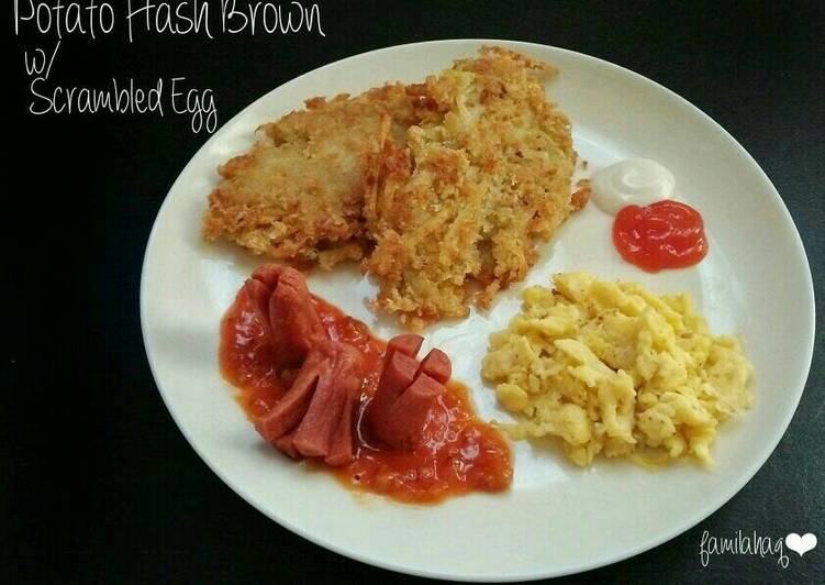 gambar untuk resep makanan Potato Hash Brown w Scrambled Egg