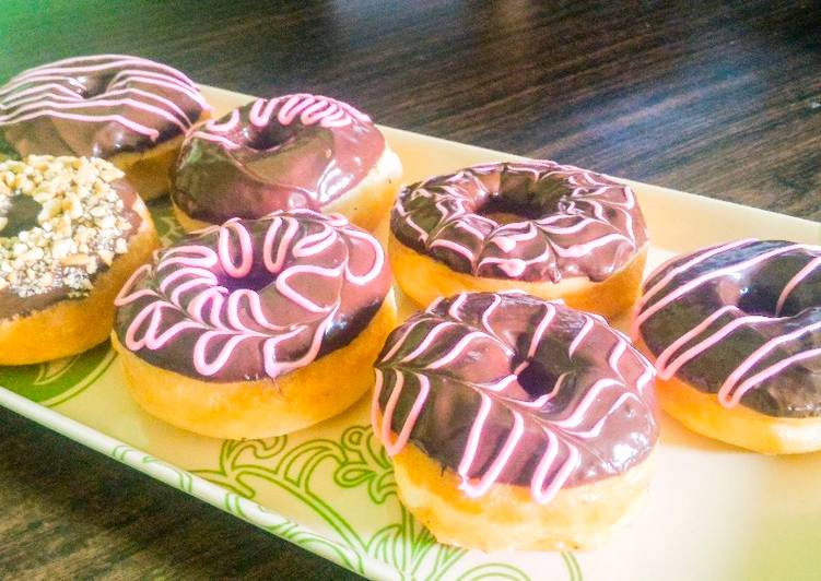 gambar untuk resep makanan Donuts eegless AKA donat tanpa telur tapi tetap lembut 1x proofing hemat waktu