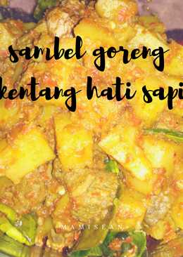Sambel goreng kentang hati sapi