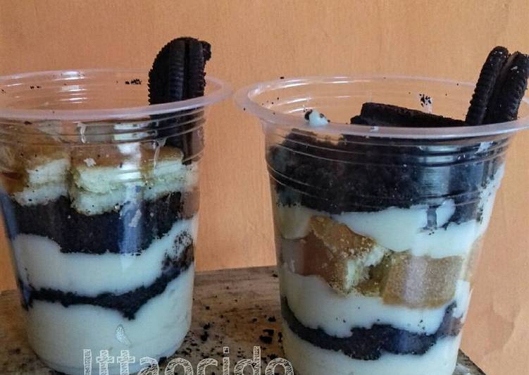 resep Es cream cheesecake lapis tanpa mixer