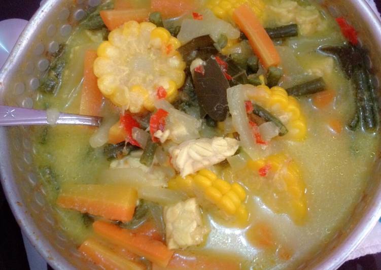 resep Sayur lodeh santan kuning