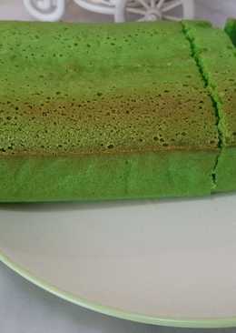 Pound cake condense milk pandan