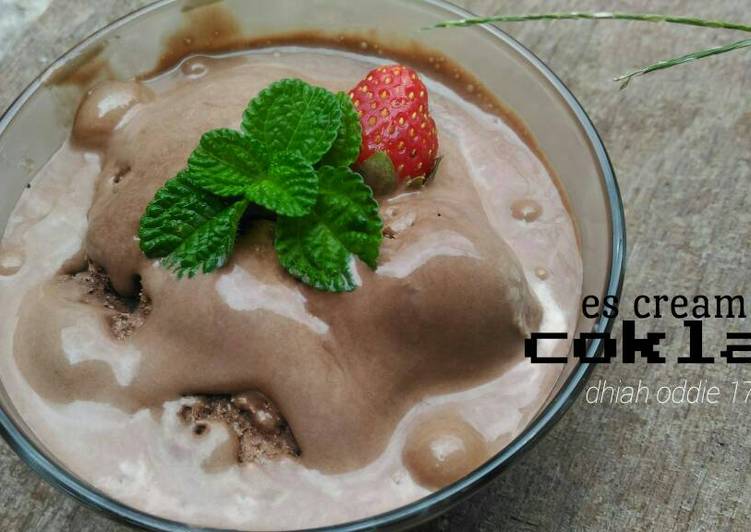 resep masakan Es Cream coklat