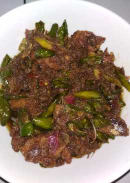 Sambel goreng ikan asin peda cabe rawit