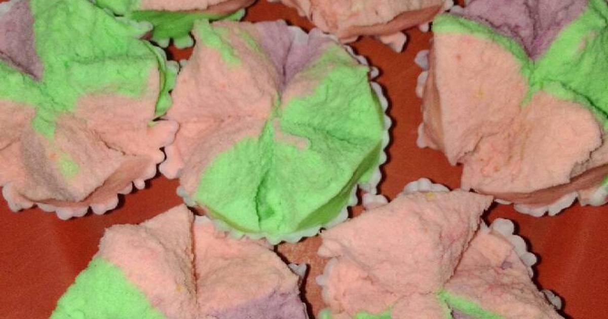 Resep Bolu kukus rainbow Resep Bolu kukus rainbow