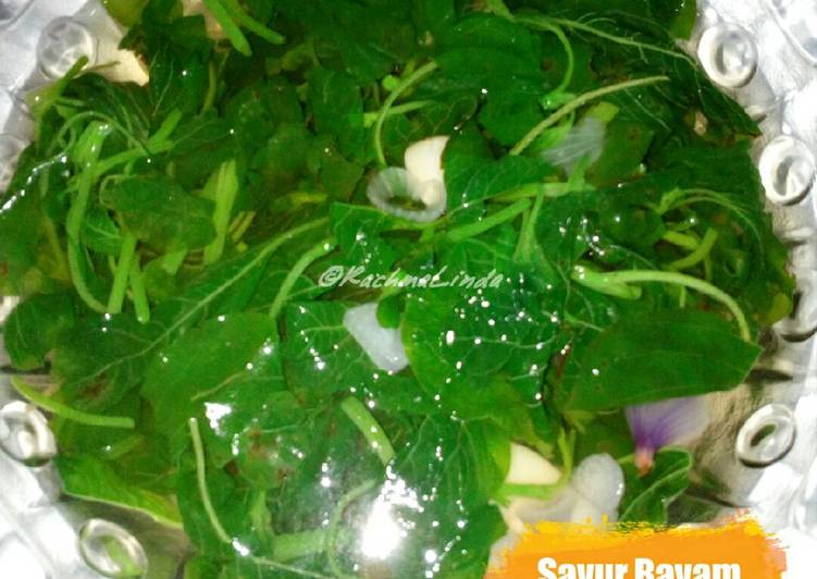 resep lengkap untuk Sayur Bayam Simpel Seger (ala anak kos)