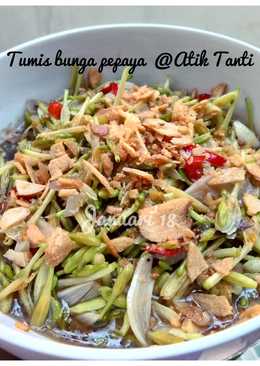 Tumis bunga pepaya