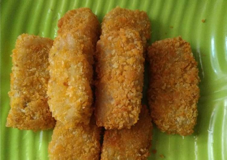 resep makanan Nugget pisang santan