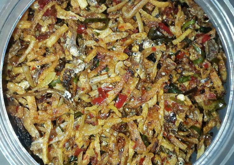 resep masakan Bencok Kriuk gurih Kering teri kentang #pr_masakankentang