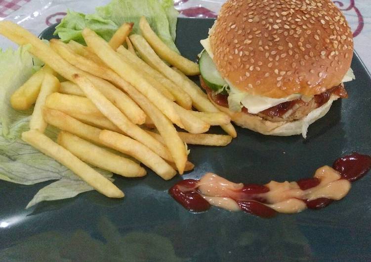 Resep Burger Tempe Teriyaki Oleh Kristina Wijaya