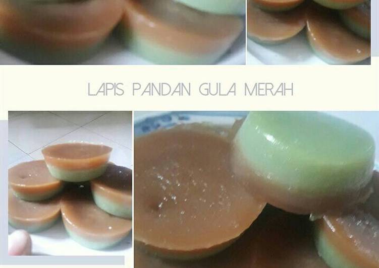 gambar untuk resep Lapis Pandan Gula Merah