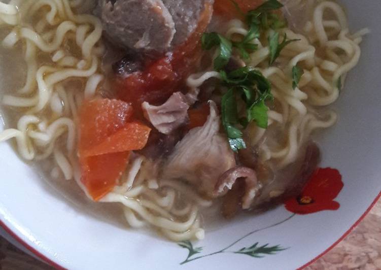 resep Mie Sop Kampung