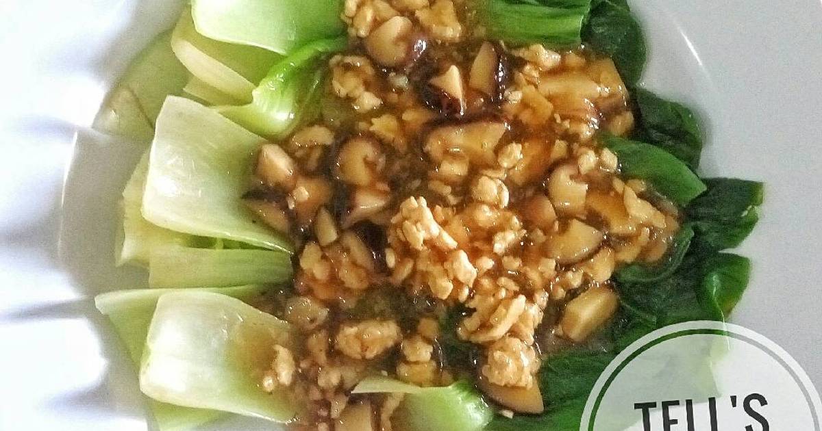 Resep Bok Choy Siram Ayam Jamur oleh Alstella Tan - Cookpad