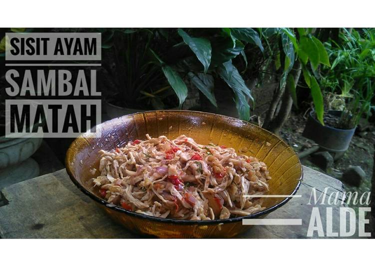 resep lengkap untuk Sisir Ayam Sambal Matah