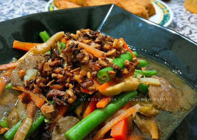 Resep Ca Buncis Siram Bawang Putih