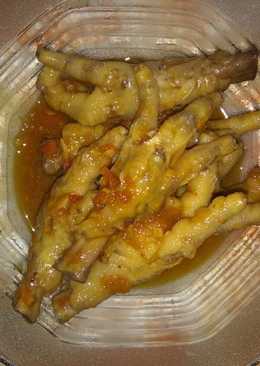 Ceker ayam pedas manis simple