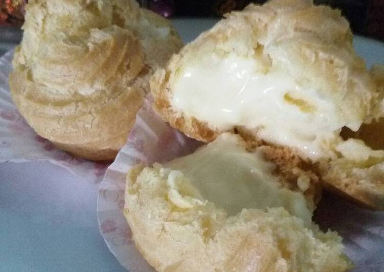 gambar untuk resep Soes vanilla with white chocolate