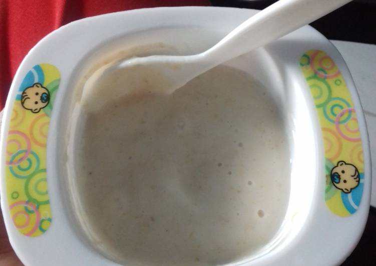 resep lengkap untuk Pure oat-MPASI