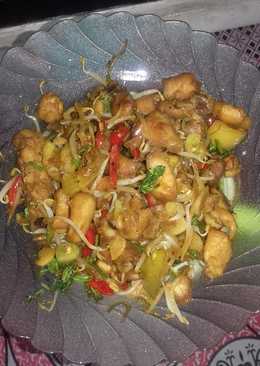 Ayam kecap taoge