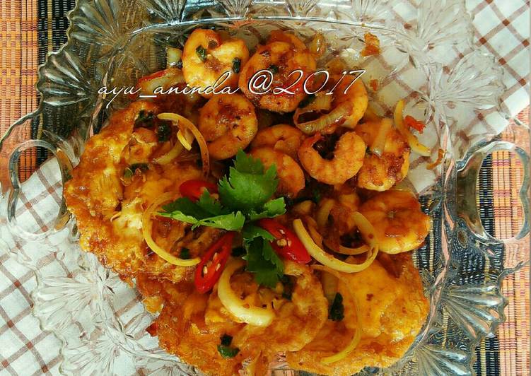 resep makanan Udang Telur Saus Mentega (Mudah dan Cepat)