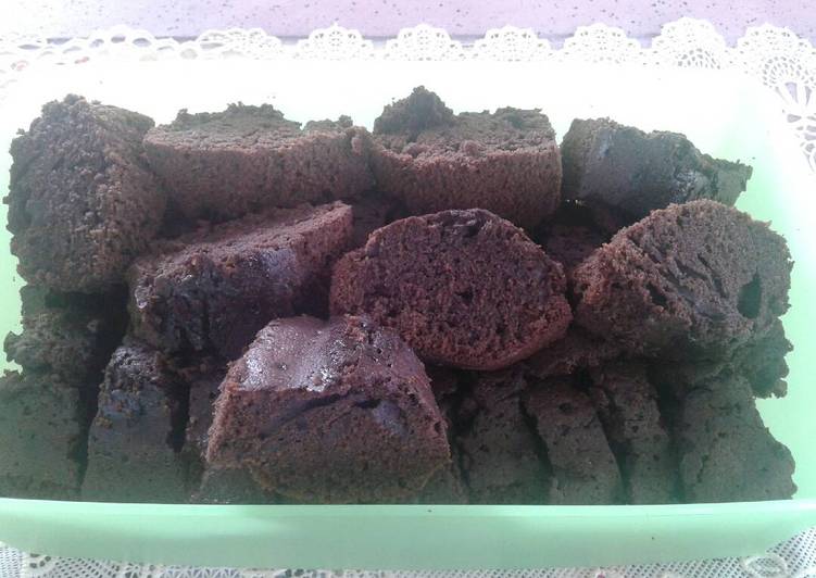 gambar untuk resep makanan Brownies panggang tanpa oven