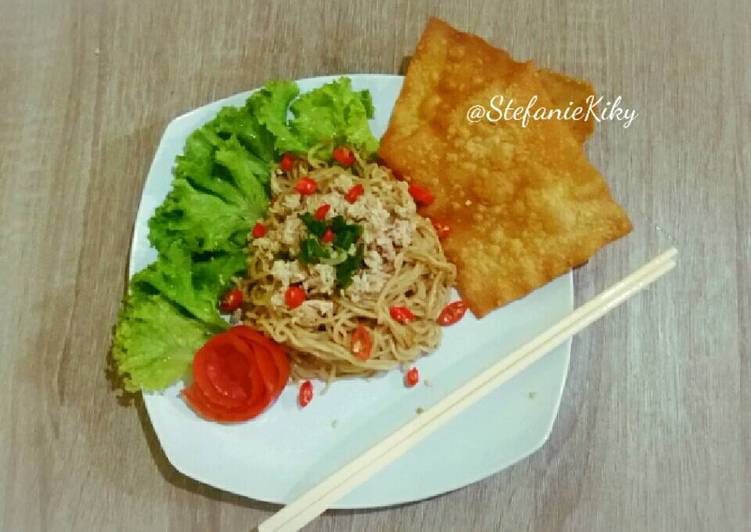 resep Mie ayam goreng pedasss gilaaak