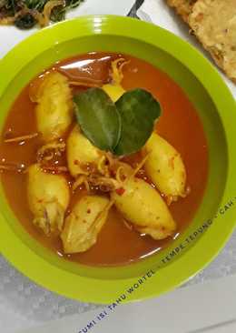 Gulai cumi isi tahu