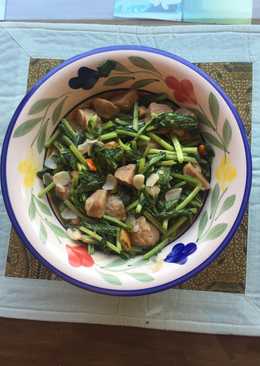 Oseng Sawi dan Bakso