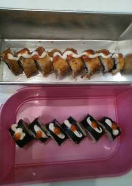 Sushi roll vs Sushi roll goreng crispy simple dan mudah