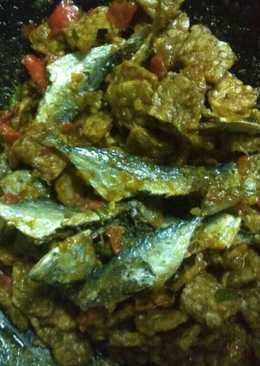 Sambal pedas ikan asin dencis rebus&tempe