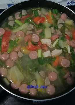 Sayur Sop Ayam Bakso Sosis Simpel