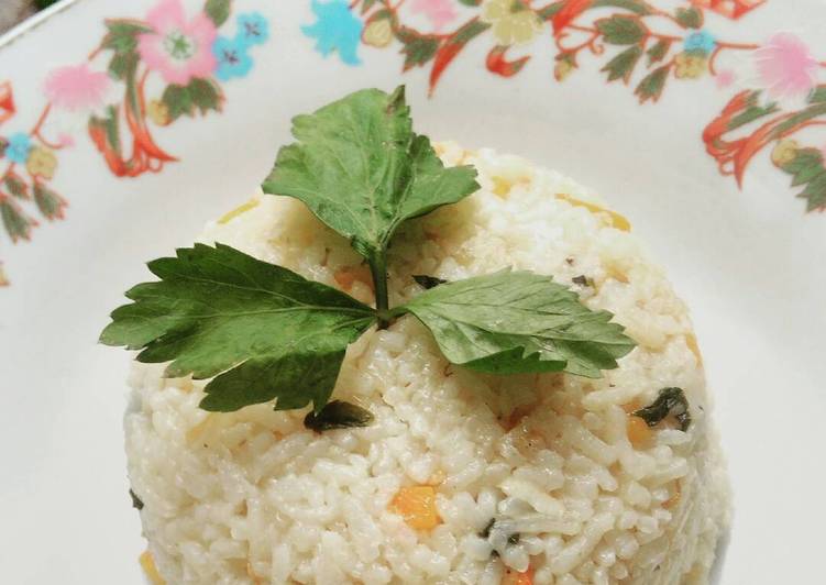 bahan dan cara membuat Nasi liwet teri nasi