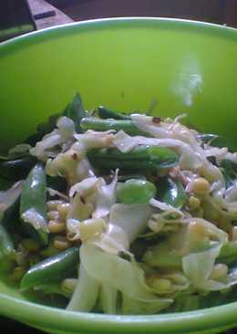 Tumis tauge, buncis, dan kol sehat non msg