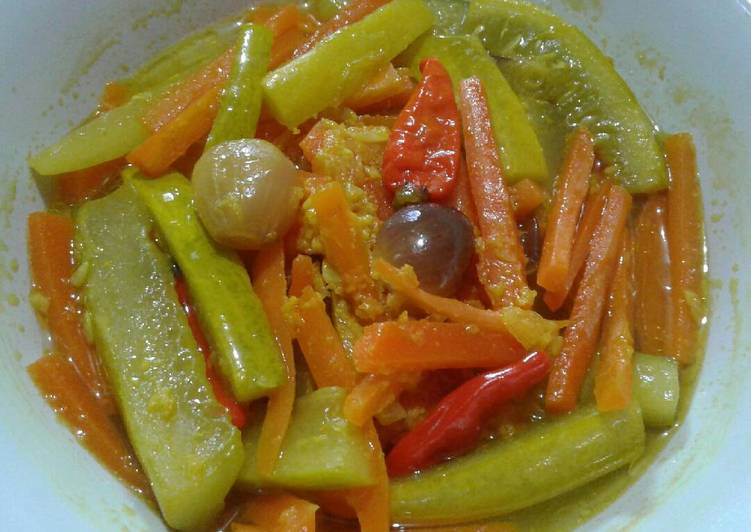 resep Acar kuning wortel timun