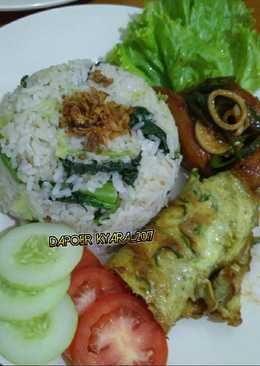 Nasi campur #Tumis Sosis Cabe Hijau#