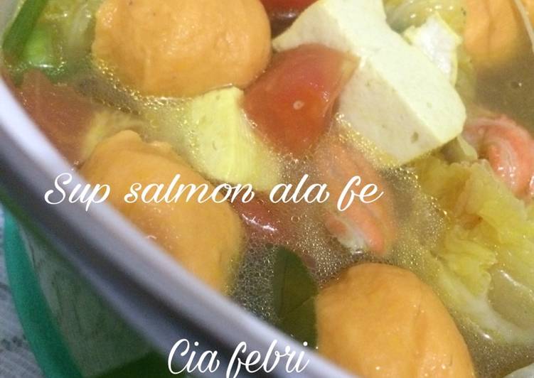 gambar untuk resep Sup salmon ala fe