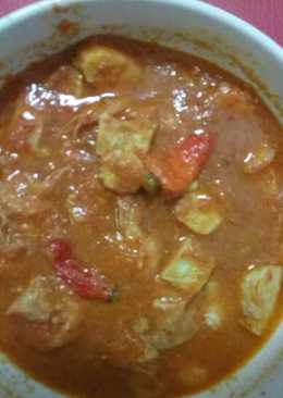 Udang,tofu,fish roll saos jambu merah wortel