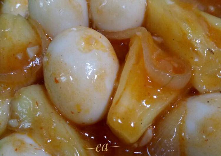 gambar untuk cara membuat Telur Puyuh Nanas Asam Manis