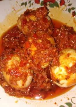 Telur balado padang