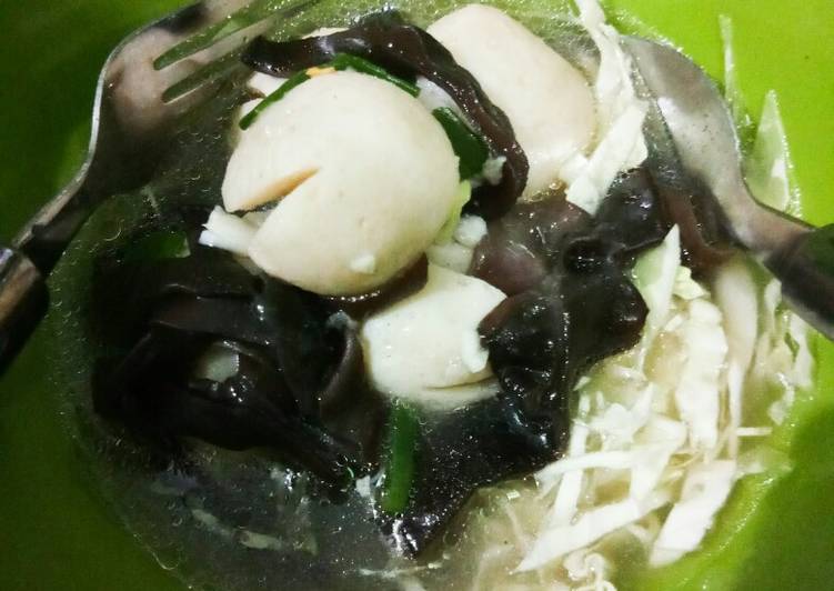 cara membuat Bakso Ikan Jamur (Mudah dan Murah)