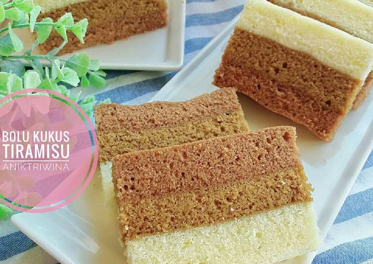 cara membuat Bolu Kukus Tiramisu #PR_RecookAnekaBolkus